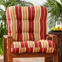 Greendale Home Fashions Seat & Back Outdoor Chair Cushion -Home Decor Shop 1758088 Roma Stripe