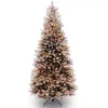 National Tree Company 7.5-ft. Pre-Lit Snow, Berry & Pinecone Dunhill Fir Slim Artificial Christmas Tree