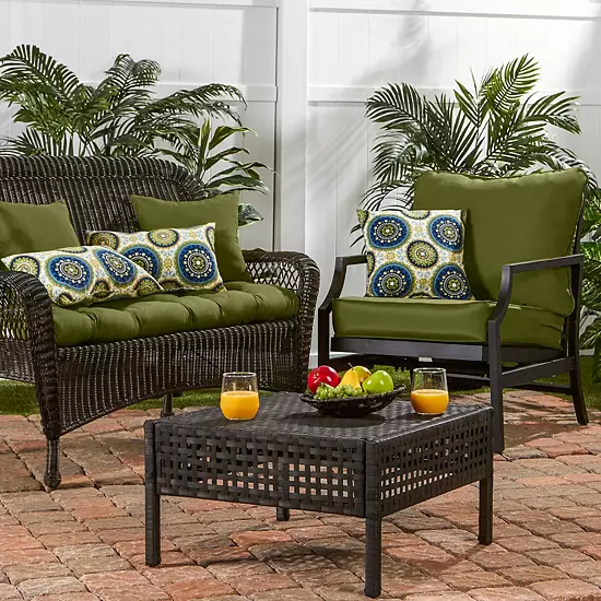 Greendale Home Fashions Deep Seat Patio Chair Cushion 2-piece Set 3 Greendale Home Fashions Deep Seat Patio Chair Cushion 2-piece Set - Image 3
