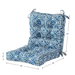 Greendale Home Fashions Outdoor Seat & Back Chair Cushion -Home Decor Shop 2904949 ALT6