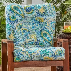 Greendale Home Fashions Outdoor Seat & Back Chair Cushion -Home Decor Shop 2904949 Baltic