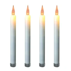 LumaBase LED Taper Candle 4-piece Set