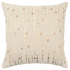 Rizzy Home Gold Stripe Transitional Throw Pillow
