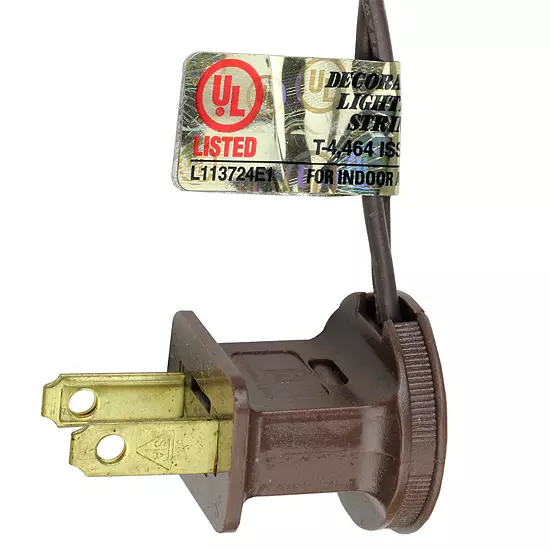 Northlight Seasonal 100 Warm White LED Wide Angle Christmas Lights With Brown Wire 2 Northlight Seasonal 100 Warm White LED Wide Angle Christmas Lights With Brown Wire - Image 2