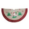 Northlight Seasonal 36-in. Burlap Santa Applique Christmas Tree Skirt