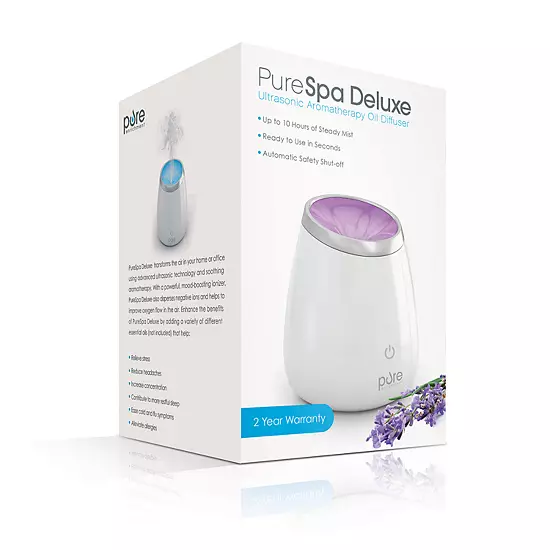 Pure Enrichment PureSpa Deluxe Aromatherapy Essential Oils Diffuser 2 Pure Enrichment PureSpa Deluxe Aromatherapy Essential Oils Diffuser - Image 2