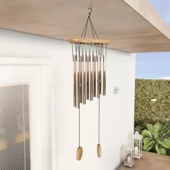 Pure Garden Bronze Finish Wind Chimes -Home Decor Shop 3665875 ALT3