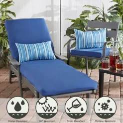 Greendale Home Fashions Outdoor Chaise Cushion -Home Decor Shop 39872816 CC ALT4