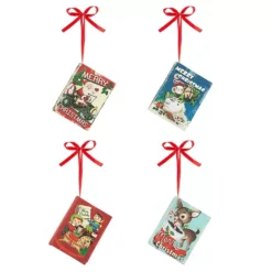 Mr Christmas Set Of 4 Mini Songbooks Hanging Decor