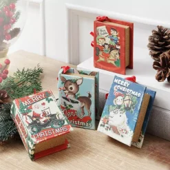 Mr Christmas Set Of 4 Mini Songbooks Hanging Decor -Home Decor Shop 4659179 ALT91