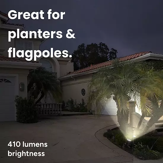 Techko 2-Piece Solar-Powered Pathway Spotlights Set 3 Techko 2-Piece Solar-Powered Pathway Spotlights Set - Image 3