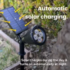 Techko 2-Piece Solar-Powered Pathway Spotlights Set 16 Techko 2-Piece Solar-Powered Pathway Spotlights Set -Home Decor Shop 47817245 CC ALT7