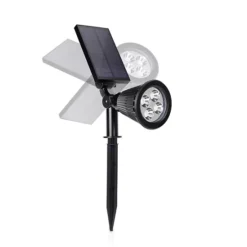 Techko 2-Piece Solar-Powered Pathway Spotlights Set 18 Techko 2-Piece Solar-Powered Pathway Spotlights Set -Home Decor Shop 47817245 CC ALT9