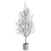 Nearly Natural Snowed Twig Artificial Tree Floor Decor