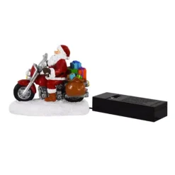 St. Nicholas Square® Village Biker Santa Figurine Table Decor -Home Decor Shop 51507950 CC ALT4