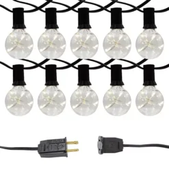 LumaBase Electric Globe String Lights With Fairy Lights