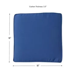 Greendale Home Fashions 4-Piece Outdoor Square Chair Pad Set -Home Decor Shop 52433950 CC ALT2