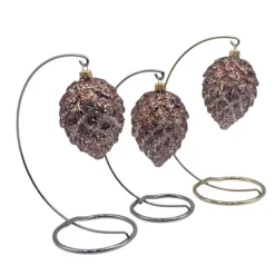 Discover Europe Made In Poland Glass Pinecones Christmas Ornament Set Of 3 -Home Decor Shop 53005255 CC ALT5