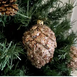 Discover Europe Made In Poland Glass Pinecones Christmas Ornament Set Of 3 -Home Decor Shop 53005255 CC ALT7