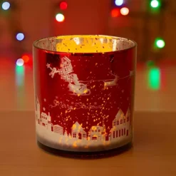 Santa Sleigh Decorative Glass Candleholder 5 Santa Sleigh Decorative Glass Candleholder -Home Decor Shop 53526857 CC ALT2