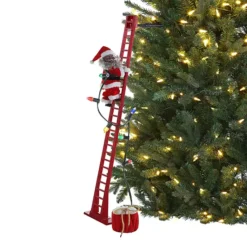 Mr Christmas 43-Inch Animated Ladder Climbing Santa Floor Decor -Home Decor Shop 53698870 CC ALT2