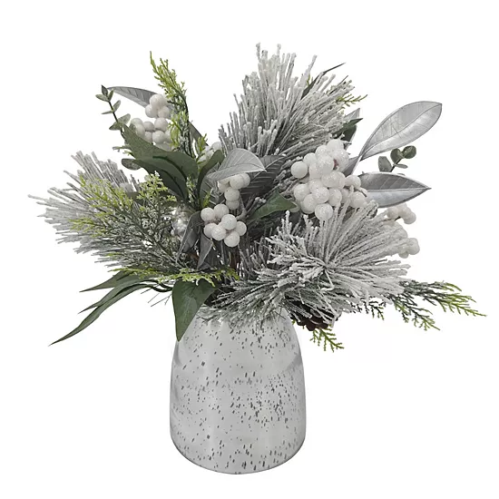 St. Nicholas Square® Botanical Mercury Glass Vessel & Arrangement Table Decor 2 St. Nicholas Square® Botanical Mercury Glass Vessel & Arrangement Table Decor - Image 2