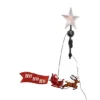 Kurt Adler 19.7" LED Star Tree Topper With Rotating Santa