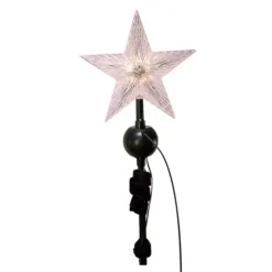 Kurt Adler 19.7" LED Star Tree Topper With Rotating Santa -Home Decor Shop 5482354 ALT3
