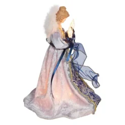 Kurt Adler 10-Light Delft Inspired Blue Angel Christmas Tree Topper -Home Decor Shop 5482457 ALT2