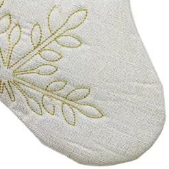 Northlight 20-Inch Christmas Stocking With Gold Snowflakes & Faux Fur Cuff 9 Northlight 20-Inch Christmas Stocking With Gold Snowflakes & Faux Fur Cuff -Home Decor Shop 56330099 CC ALT3