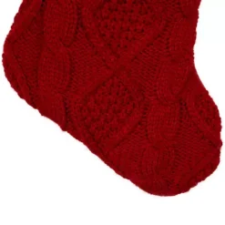 Northlight 20.5-in. Cable Knit Christmas Stocking -Home Decor Shop 56330136 CC ALT3