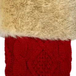 Northlight 20.5-in. Cable Knit Christmas Stocking -Home Decor Shop 56330136 CC ALT4