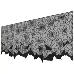 Northlight 5.25-ft. Spider Webs & Bats Halloween Valance Decoration -Home Decor Shop 56335896 CC ALT2