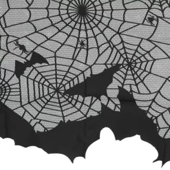 Northlight 5.25-ft. Spider Webs & Bats Halloween Valance Decoration -Home Decor Shop 56335896 CC ALT4