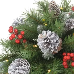 PULEO INTERNATIONAL Pine Cones & Berries Artificial Christmas Urn Filler -Home Decor Shop 5923121 ALT2