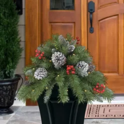 PULEO INTERNATIONAL Pine Cones & Berries Artificial Christmas Urn Filler -Home Decor Shop 5923121 ALT3