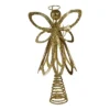Kurt Adler Gold Finish Glitter Angel Christmas Tree Topper