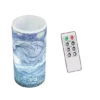 Lavish Home Starry Night Flameless LED Pillar Candle & Remote 2-piece Set