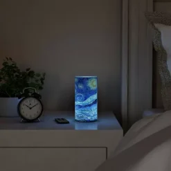 Lavish Home Starry Night Flameless LED Pillar Candle & Remote 2-piece Set -Home Decor Shop 5996521 ALT3