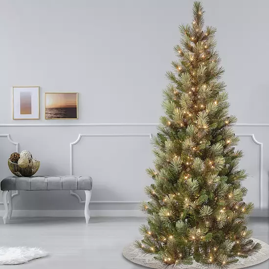 National Tree Company First Traditions 7.5-ft. Artificial Charleston Pine Slim Christmas Tree 2 National Tree Company First Traditions 7.5-ft. Artificial Charleston Pine Slim Christmas Tree - Image 2