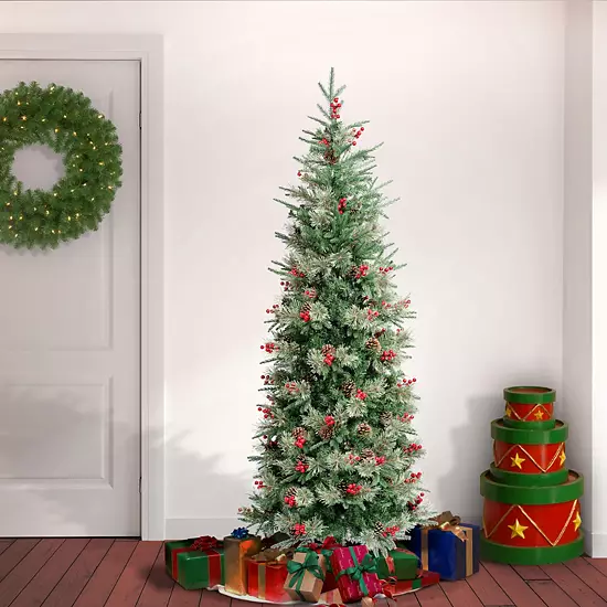 National Tree Company First Traditions 6-ft. Virginia Pine Slim Artificial Christmas Tree 2 National Tree Company First Traditions 6-ft. Virginia Pine Slim Artificial Christmas Tree - Image 2
