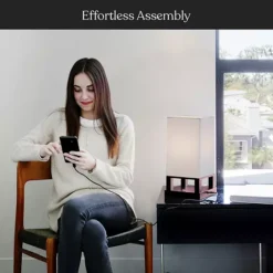 Brightech Maxwell 14" Led Modern Table Nightstand Lamp With Usb Port -Home Decor Shop 6066975 ALT2