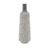 Mikasa 22-in. White Gray Cement Embossed Metal Vase