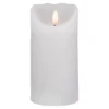 Christmas Central 6" LED White Flameless Pillar Christmas Décor Candle