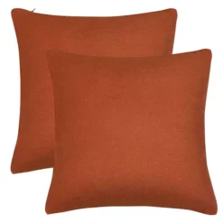 2 Pcs Waterproof Decorative Throw Pillow Covers For Home Garden Patio Tent Couch 18"x18" -Home Decor Shop 6239460 Orange