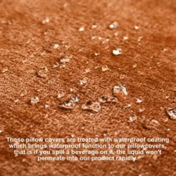 Set Of 2 Chenille Throw Pillow Covers Water Repellent 16"x16" -Home Decor Shop 6239808 ALT2