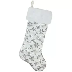 Northlight Sequin Snowflake Christmas Stocking