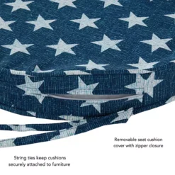 Greendale Home Fashions Outdoor Round Chair Pad 2-Pack -Home Decor Shop 6375471 ALT2