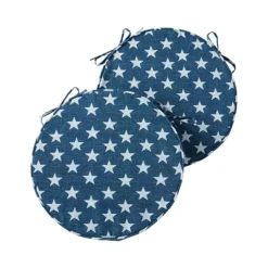 Greendale Home Fashions Outdoor Round Chair Pad 2-Pack -Home Decor Shop 6375471 Stars