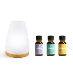 Pursonic Aromatherapy USB Diffuser & Essential Oil Set- Top 3 Oils With 2 Mist Settings Changing Ambient Light Settings -Home Decor Shop 6471958 ALT2